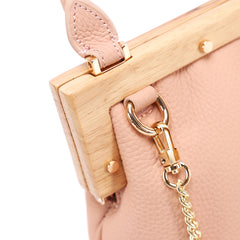 Stylish LEATHER WOMENs Frame Handbag Purse Chain SHOULDER Purse for Women