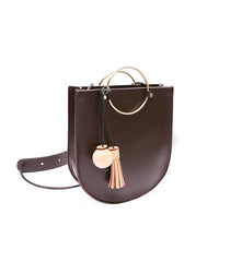 Stylish LEATHER WOMENs Saddle Handbags SHOULDER Purse FOR WOMEN