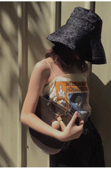 Stylish LEATHER WOMENs Saddle Handbags SHOULDER Purse FOR WOMEN