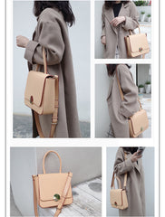 Stylish LEATHER WOMENs Square Handbags SHOULDER BAG Purse FOR WOMEN