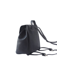 Stylish Leather Black Backpacks Womens Fashion School Backpack Purse