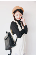 Stylish Leather Womens Backpack Cute School Backpack Purse for Women