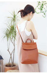 Stylish Leather Womens Backpack Fashion Backpack Purse for Women