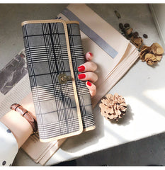 Stylish Leather Womens Long Wallet for Women Clutch Wallet