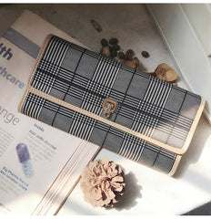 Stylish Leather Womens Long Wallet for Women Clutch Wallet