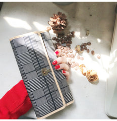 Stylish Leather Womens Long Wallet for Women Clutch Wallet