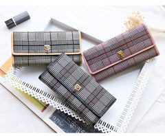 Stylish Leather Womens Long Wallet for Women Clutch Wallet
