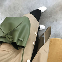 Stylish Leather Womens Shoulder Bucket Bag Crossbody Bag For Women