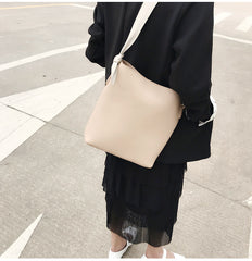 Stylish Leather Womens Shoulder Tote Bag Purse Bucket Bag For Women
