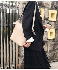 Stylish Leather Womens Shoulder Tote Bag Purse Bucket Bag For Women