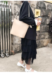 Stylish Leather Womens Shoulder Tote Bag Purse Bucket Bag For Women