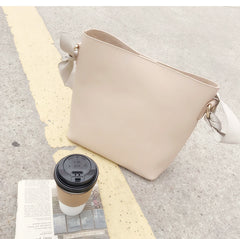 Stylish Leather Womens Shoulder Tote Bag Purse Bucket Bag For Women