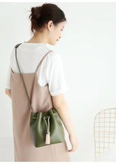 Stylish WOMENs Bucket Bag Purse LEATHER SHOULDER BAGs FOR WOMEN