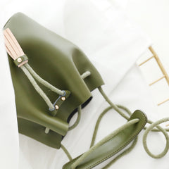 Stylish WOMENs Bucket Bag Purse LEATHER SHOULDER BAGs FOR WOMEN