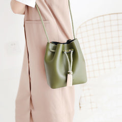 Stylish WOMENs Bucket Bag Purse LEATHER SHOULDER BAGs FOR WOMEN