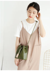 Stylish WOMENs Bucket Bag Purse LEATHER SHOULDER BAGs FOR WOMEN