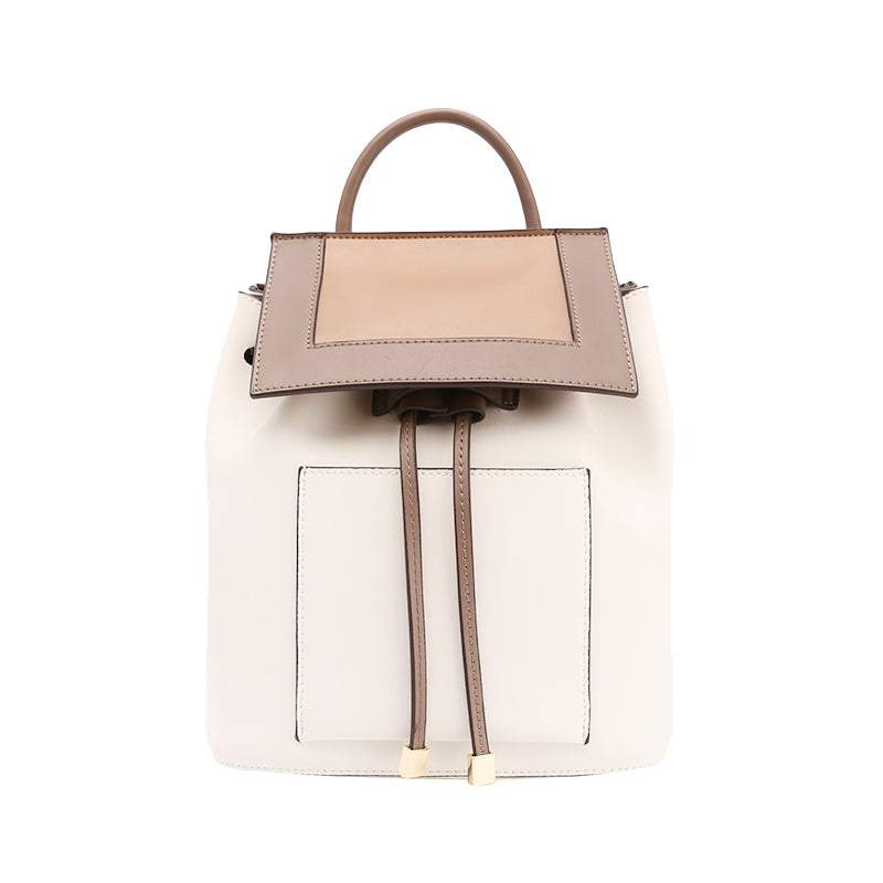 Stylish White Leather Backpack Womens Fashion Backpacks Purse