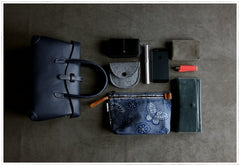 Womens Gray Work Leather Handbag Purse Leather Gray Work Shoulder Bag Handbag Purse for Ladies