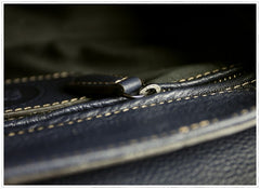 Womens Navy Work Leather Handbag Purse Leather Gray Work Shoulder Bag Handbag Purse for Ladies