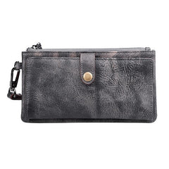 Handmade Leather Mens Biker Wallet Cool Leather Wallet Long Wrist Wallets for Men