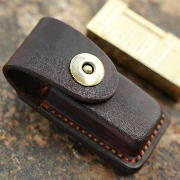 Cool Mens Leather Dunhill Rollagas Lighter Case with Loop Dunhill lighter Holder with Loops