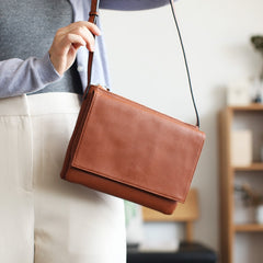 Stylish Leather Womens Slim Crossbody Bag Purse Cute Shoulder Bag for Women