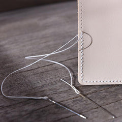 Handmade Leather Mens Clutch Wallet Cool Slim Leather Wallet Long Phone Wallets for Men