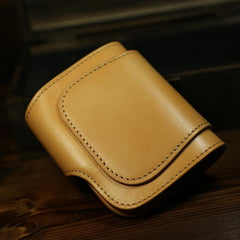 Handmade Leather Biker Wallet Mens Cool Chain Wallet Trucker Wallet with Chain