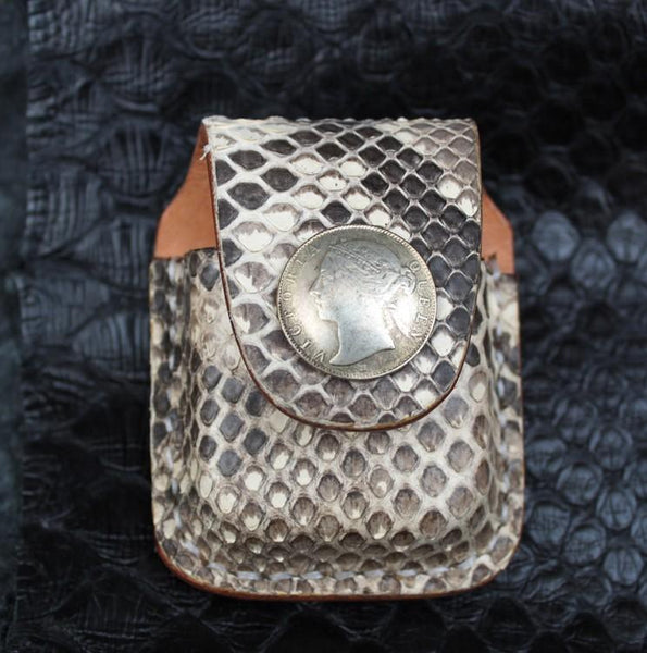 Cool Mens Skin of Boa Zippo Lighter Pouch with Loop Biker Zippo lighter cases wi WPSJ01751028