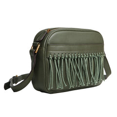 Cute Leather Womens Small Tassels Crossbody Bag Purse Cute Shoulder Bag for Women