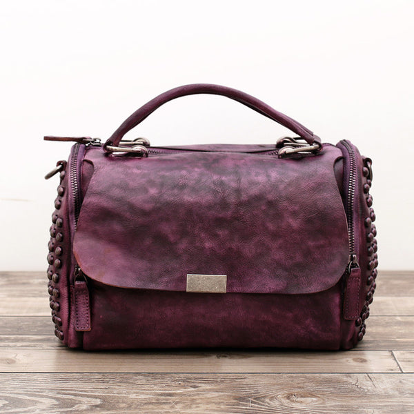Handmade Leather womens handbag purse shoulder bag for women leather shopper bag - EverHandmade