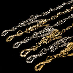 Brass silver biker trucker Tibetan wallet Chain for chain wallets biker wallet trucker wallet