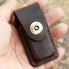 Cool Mens Leather Dunhill Rollagas Lighter Case with Loop Dunhill lighter Holder with Loops