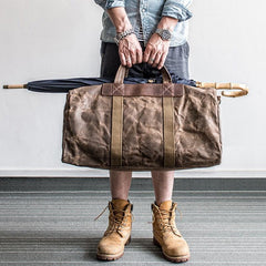 Canvas Mens Weekender Bag Travel Bag Duffle Bags Overnight Bag Holdall Bag for men
