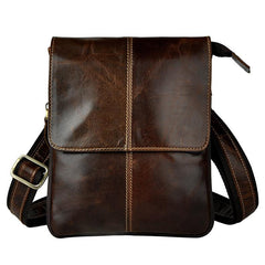Mens Leather Small COURIER BAG Side Bag Waist Pouch Holster Belt Case Belt Pouch for Men