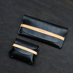 Cool Stylish Leather Mens Long Wallet Small Card Holder Coin Wallet for Men