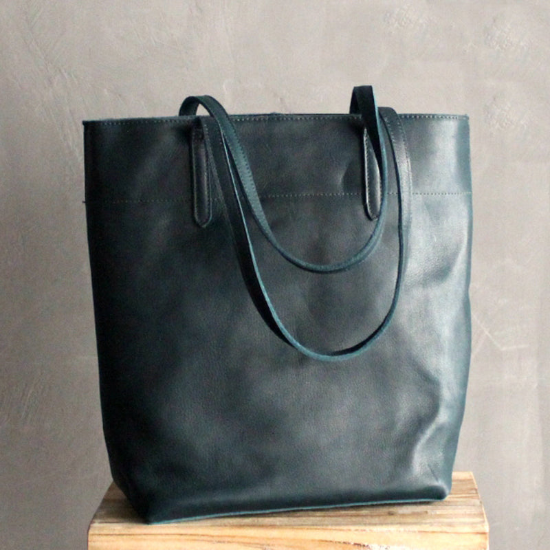 Vintage LEATHER WOMENs Large Tote Bag Work Tote Purse FOR WOMEN