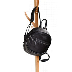 Green Vintage Womens Leather Small Satchel Backpack Brown Satchel Backpack for Women