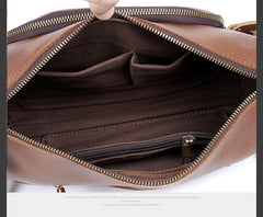Leather Mens Messenger Bag Cool Weekender Bag Travel Bag Duffle Bags Overnight Bag Holdall Bag for men