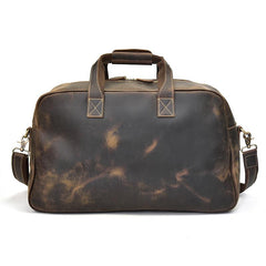 Cool Leather Mens Weekender Bag Travel Bags Duffle Bags Holdall Bag for men