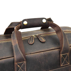 Cool Leather Mens Weekender Bag Travel Bags Duffle Bags Holdall Bag for men