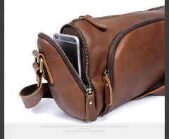 Leather Mens Messenger Bag Cool Weekender Bag Travel Bag Duffle Bags Overnight Bag Holdall Bag for men