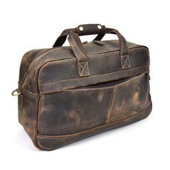 Cool Leather Mens Weekender Bag Travel Bags Duffle Bags Holdall Bag for men