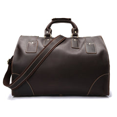 Vintage Leather Mens Large Weekender Bag Travel Bag Duffle Bag