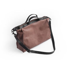 Vintage WOMENs LEATHER Work Handbag Shoulder Briefcase Purse FOR WOMEN