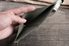 Cool Leather Mens Small Slim Wallet billfold Wallets Bifold for Men