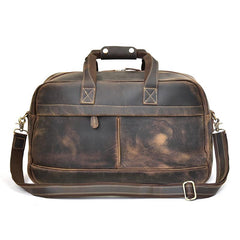 Cool Leather Mens Weekender Bag Travel Bags Duffle Bags Holdall Bag for men