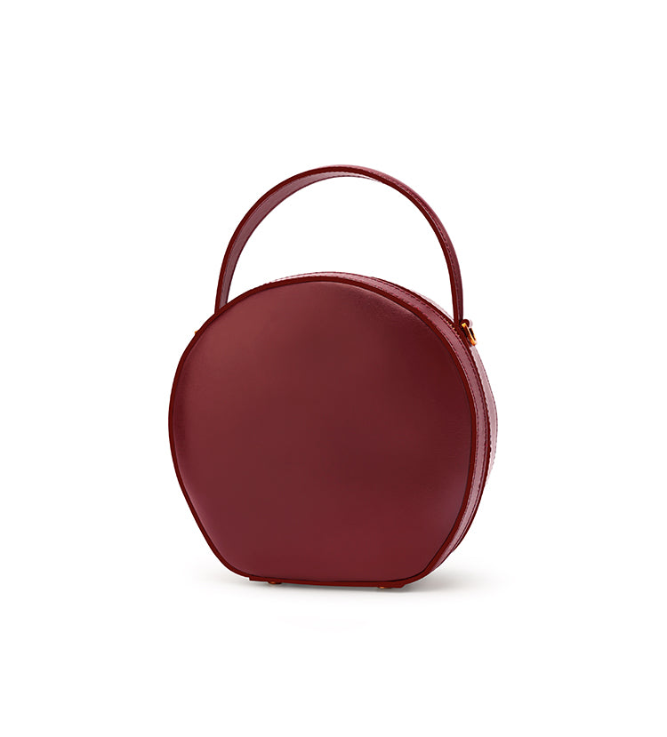 LEATHER WOMEN Circle Handbag Purse SHOULDER BAG Purse FOR WOMEN