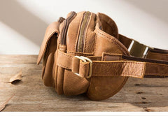 Leather Mens FANNY PACK MENS WAIST BAG HIP PACK BELT BAG FOR MEN