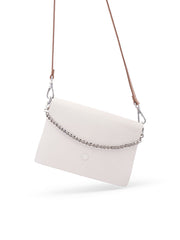 White Leather Women Chain Small Handbag Shoulder Bag For Women